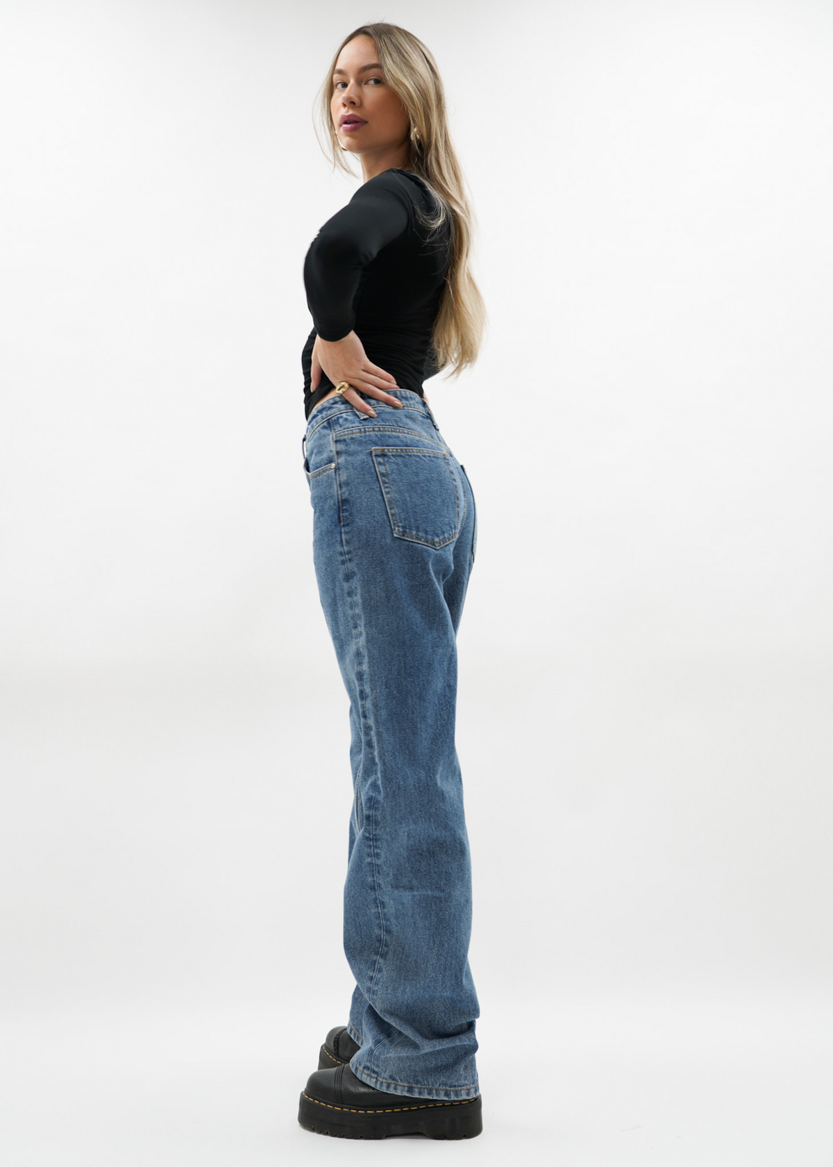Low waist jeans dark blue (tall)