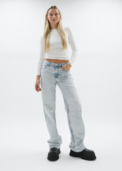 Low waist jeans light washed blue (tall)