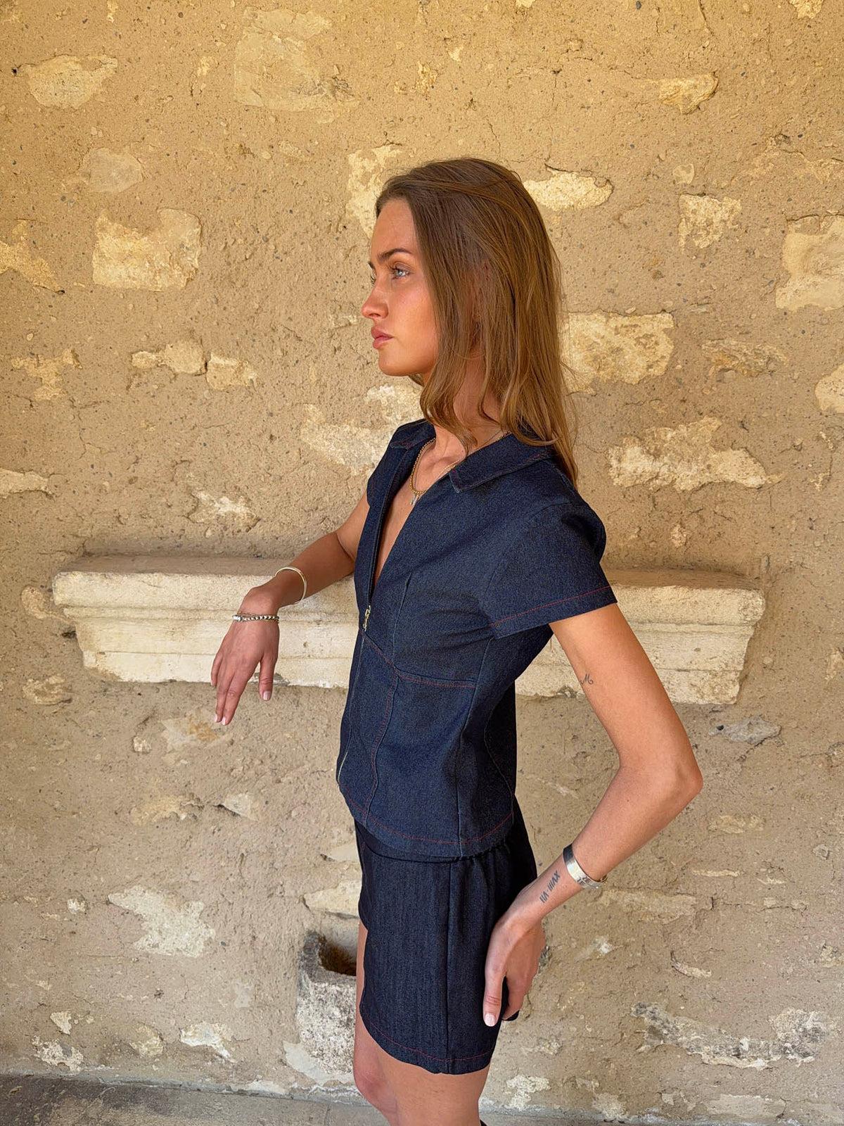 Dorthea denim shirt - Dark blue
