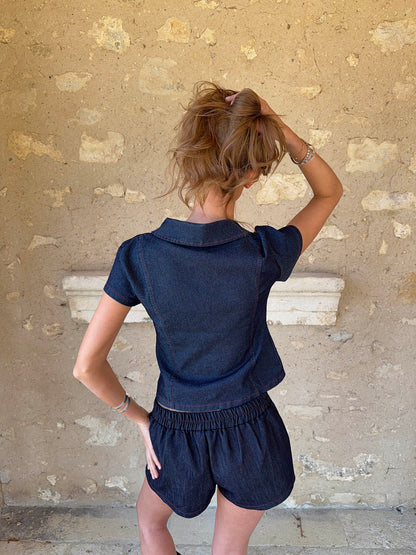 Dorthea denim shirt - Dark blue